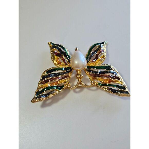 **Final Sale** FO Fernando Originals gold tone butterfly brooch - Picture 8 of 10